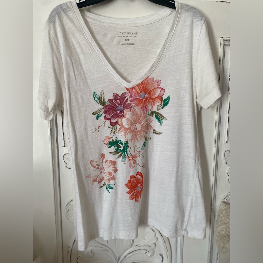 Lucky Brand Floral Bouqet TShirt